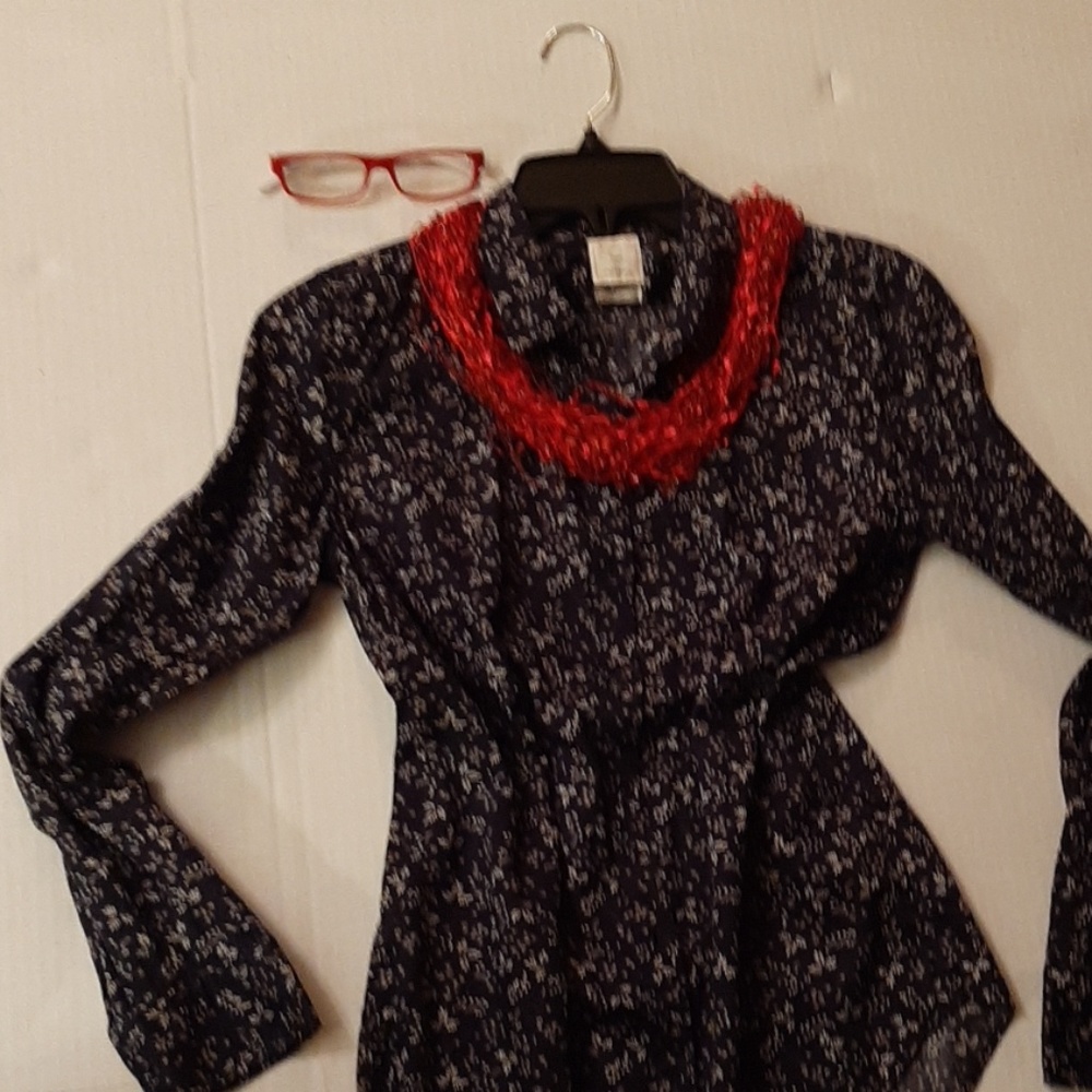 Long sleeved button down shirt Navy